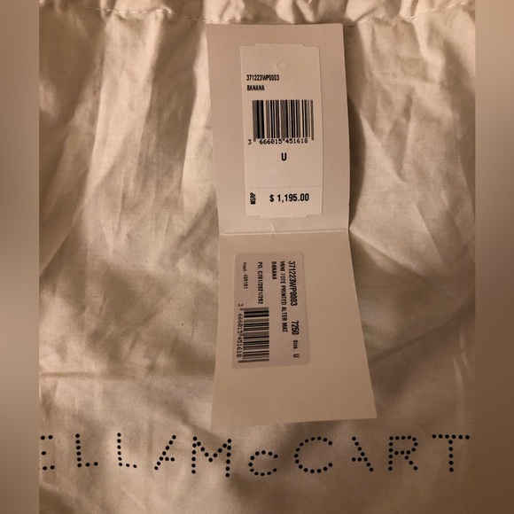 Stella McCartney Mini Falabella Snake-Print in Banana - Picture 9 of 9